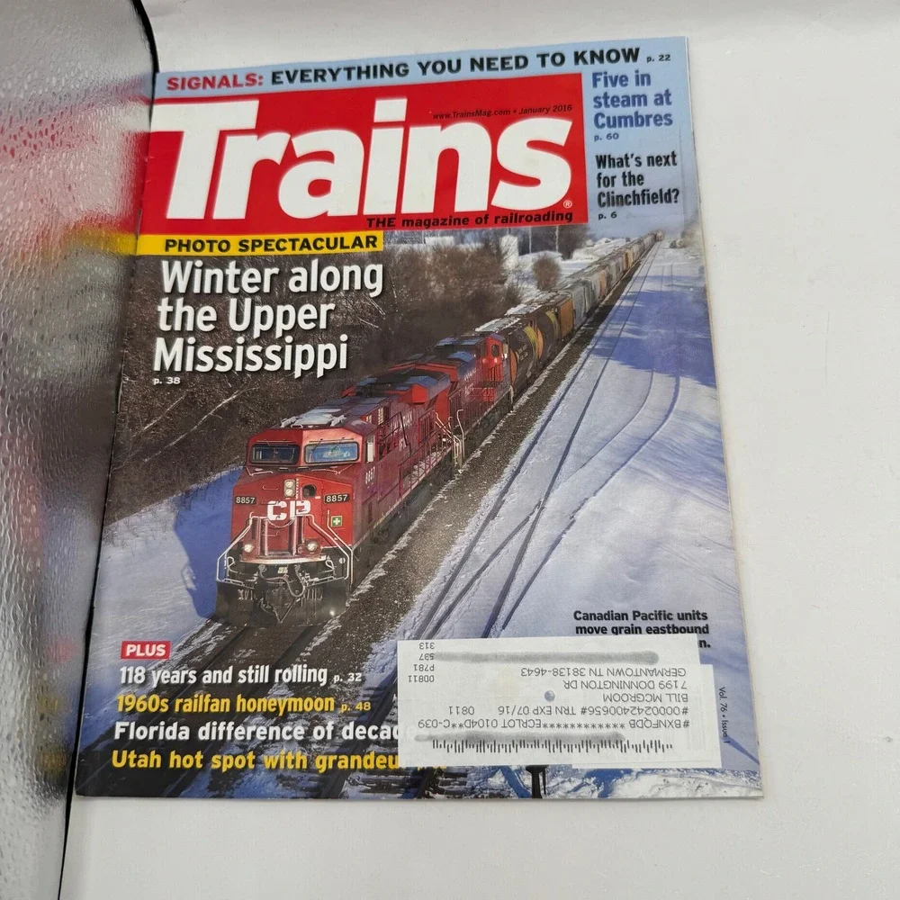 Trains Magazine Full Year 2016 Lot 12 Issues Railroading History Locomotive Rail